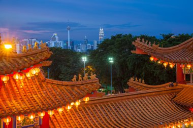 Kuala Lumpur manzarası, Thean Hou Tapınağı görünümünden