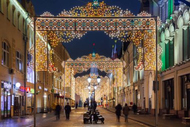 Noel süsleri, Moskova, Rusya