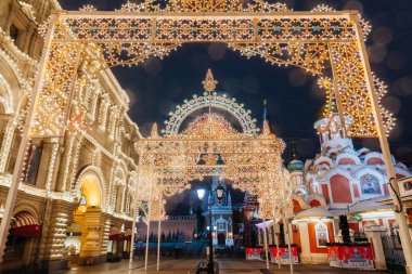 Noel süsleri, Moskova, Rusya