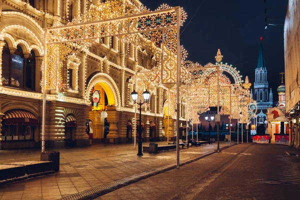 Decorações de Natal em Moscú, Rússia — Fotografia de Stock