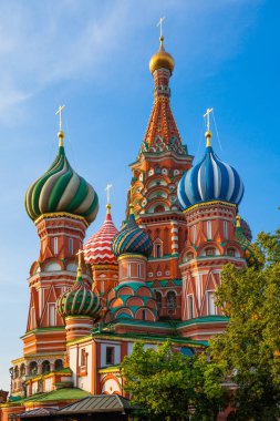 Aziz Basil Katedrali sabah, Moskova, Rusya Federasyonu