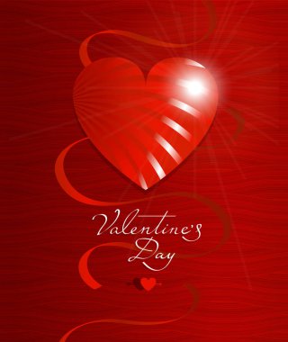 Sevgililer günü tebrik kartı veya poster