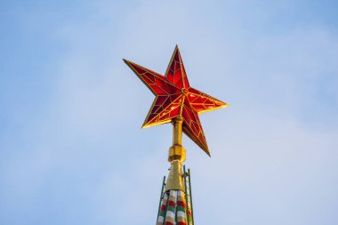 İşçinin kule üzerinde Moskova, Kremlin, kırmızı yıldız