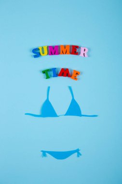 Kağıt bikini mayo yazıt 