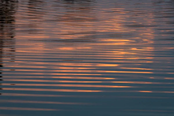 Schöner See Zur Abendzeit — Stockfoto