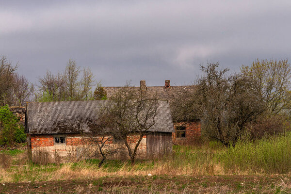 Old abandoned buildings in nature