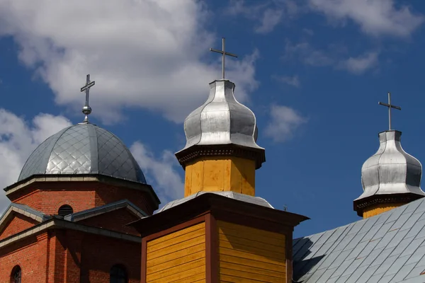 Old orthodox church in sunny day