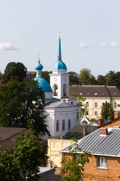 Ortodox Templom Régi Európai Városban — Stock Fotó