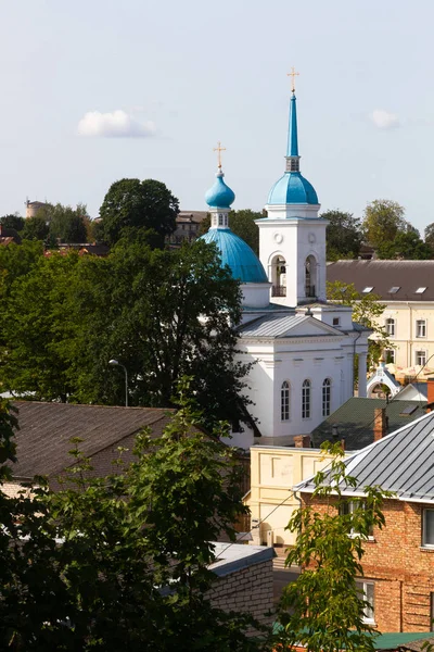 Ortodox Templom Régi Európai Városban — Stock Fotó
