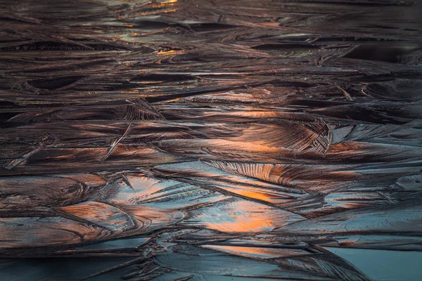冷たい氷の背景のテクスチャ — ストック写真