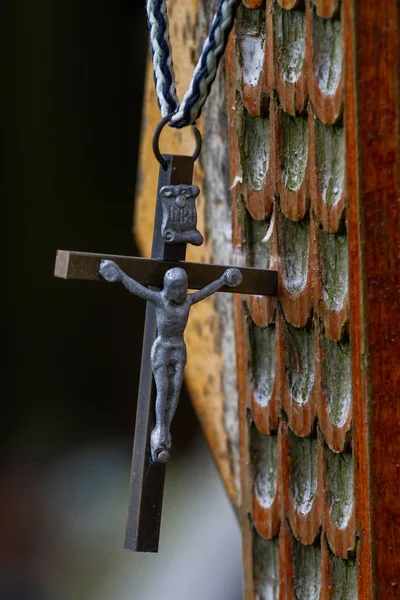 Ancien Cimetière Chrétien Avec Nombreuses Croix — Photo