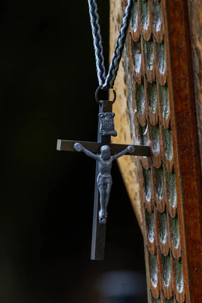 Cementerio Cristiano Antiguo Con Muchas Cruces — Foto de Stock