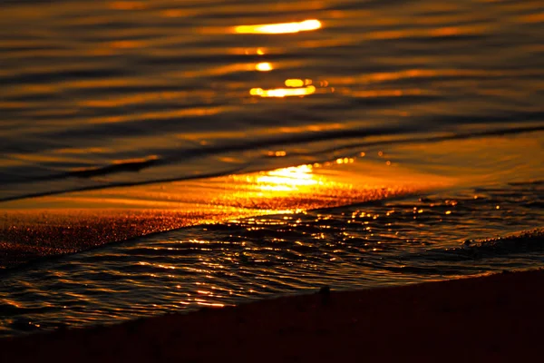 Морське Узбережжя Під Час Заходу Сонця — стокове фото