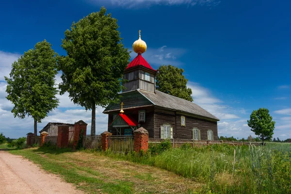 Vecchia Chiesa Ortodossa Legno — Foto Stock