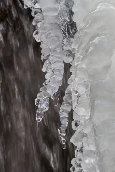 Καταρράκτης Πάγο Κατά Χειμερινή Περίοδο — Φωτογραφία Αρχείου