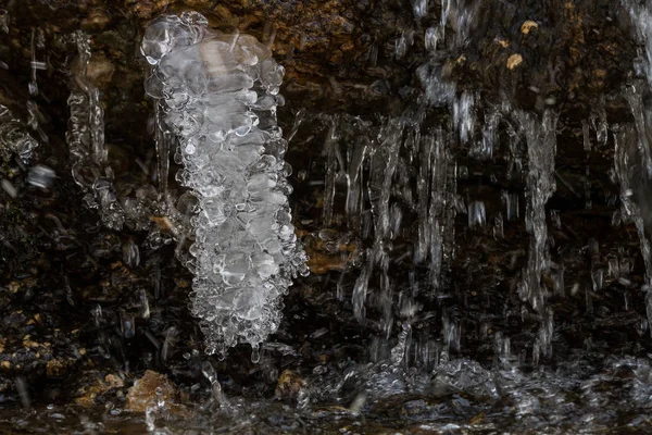 Waterfall Ice Winter Season — Stock fotografie