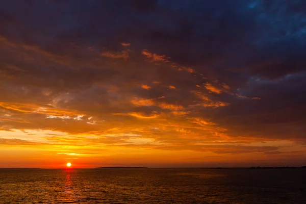 Sea Landscape Sunset Time — Stock Photo, Image