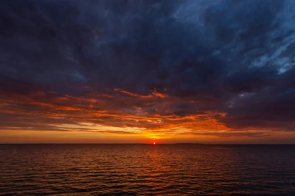 Sea Landscape Sunset Time — Stock Photo, Image