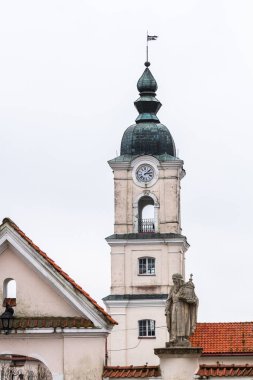 Castle in old european city 