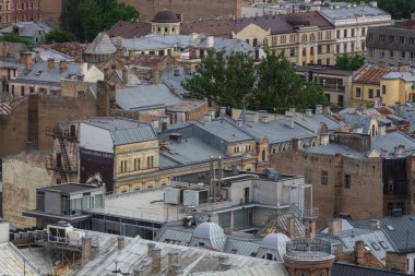 Modern Avrupa kentinin havadan görünüşü