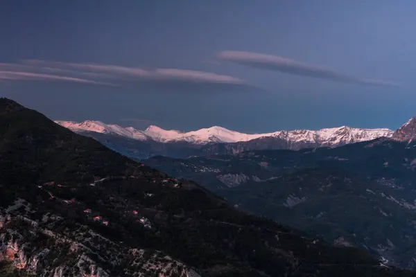 Vista Aerea Del Paesaggio Montano — Foto Stock