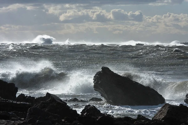 Wellen Der Ostseeküste — Stockfoto