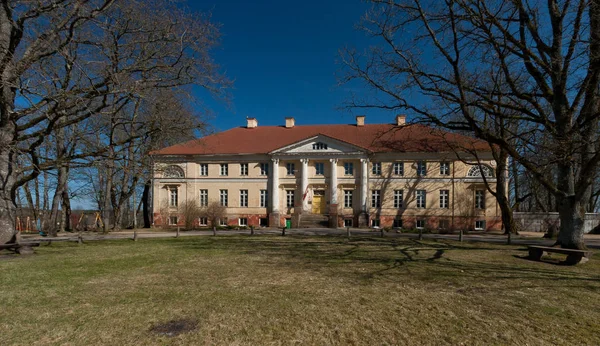 Edificio Histórico Con Patio Letonia — Foto de Stock