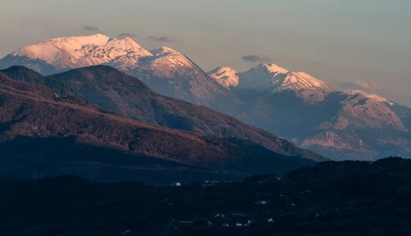 Vista Aérea Paisagem Montanhosa — Fotografia de Stock