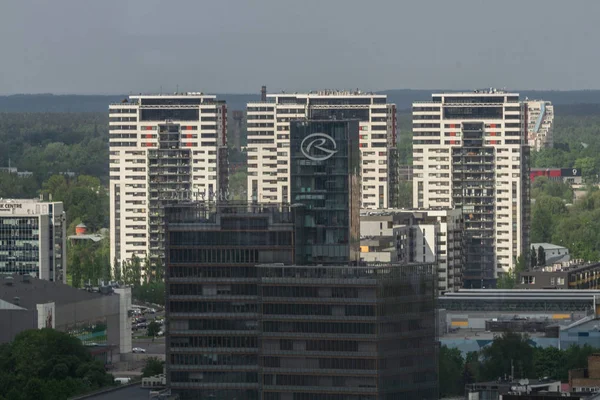 Vista Aérea Ciudad Europea Moderna —  Fotos de Stock