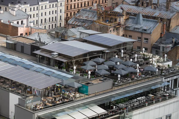 Aerial View Modern European City — Stock Photo, Image