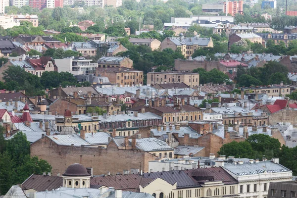 Veduta Aerea Della Moderna Città Europea — Foto Stock