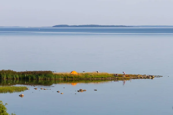 Vacker Havskust Solig Dag — Stockfoto