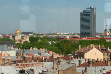 Modern Avrupa kentinin havadan görünüşü