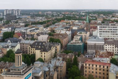 Modern Avrupa kentinin havadan görünüşü