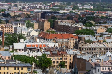 Modern Avrupa kentinin havadan görünüşü