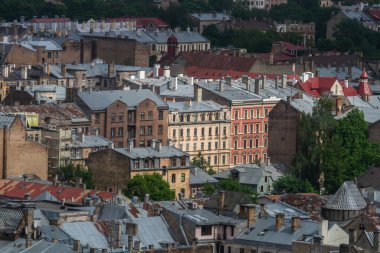 Modern Avrupa kentinin havadan görünüşü