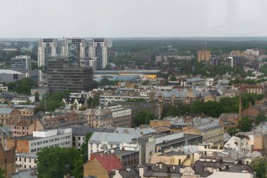 Modern Avrupa kentinin havadan görünüşü