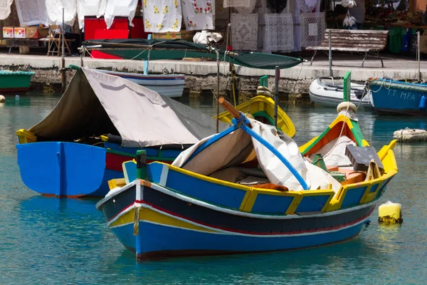 マルタの海港のボート — ストック写真