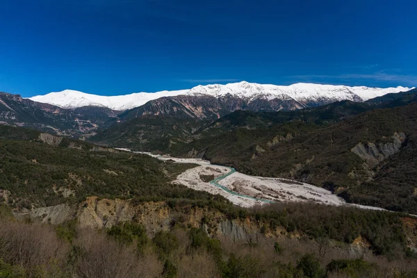 Dağ Manzarasının Havadan Görünüşü — Stok fotoğraf