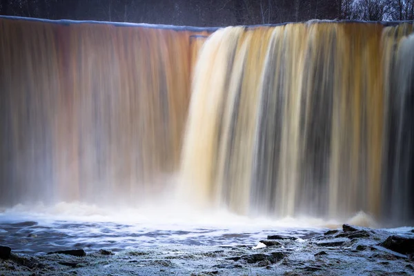 Bela Cachoeira Temporada Inverno — Fotografia de Stock