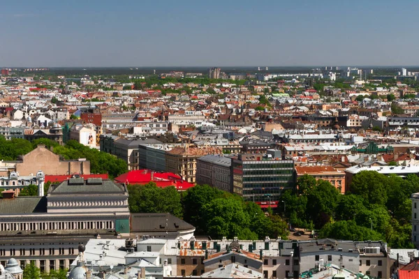 Aerial View Modern European City — Stock Photo, Image