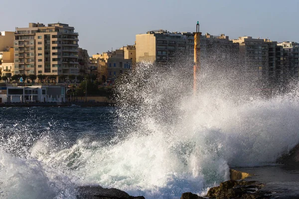 City Sea Coast Malta Island — 스톡 사진