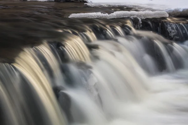 Rivière Avec Neige Glace — Photo