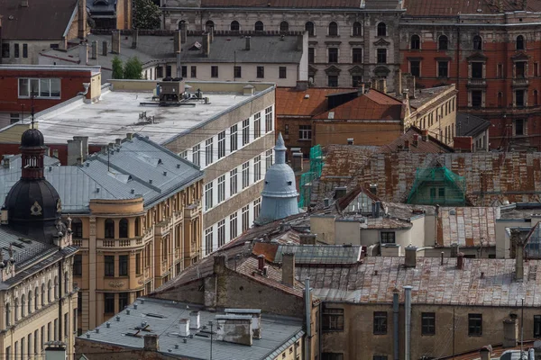 Letecký Pohled Moderní Evropské Město — Stock fotografie