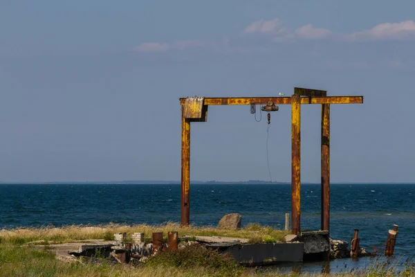 Old Abandoned Harbor Sea — Stock Photo, Image