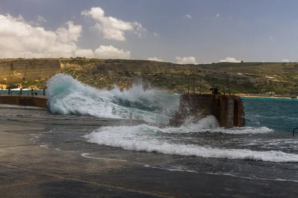 Sea Coast Malta Island — 스톡 사진