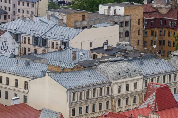 Letecký Pohled Moderní Evropské Město — Stock fotografie