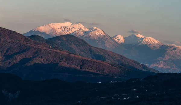 Vista Aerea Del Paesaggio Montano — Foto Stock