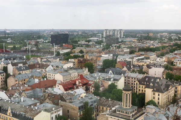 Aerial View Modern European City — стокове фото