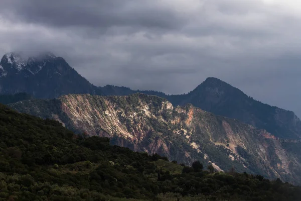 Lkbaharda Yunanistan Dağları Epirus Tzoumerka Karpenissi — Stok fotoğraf